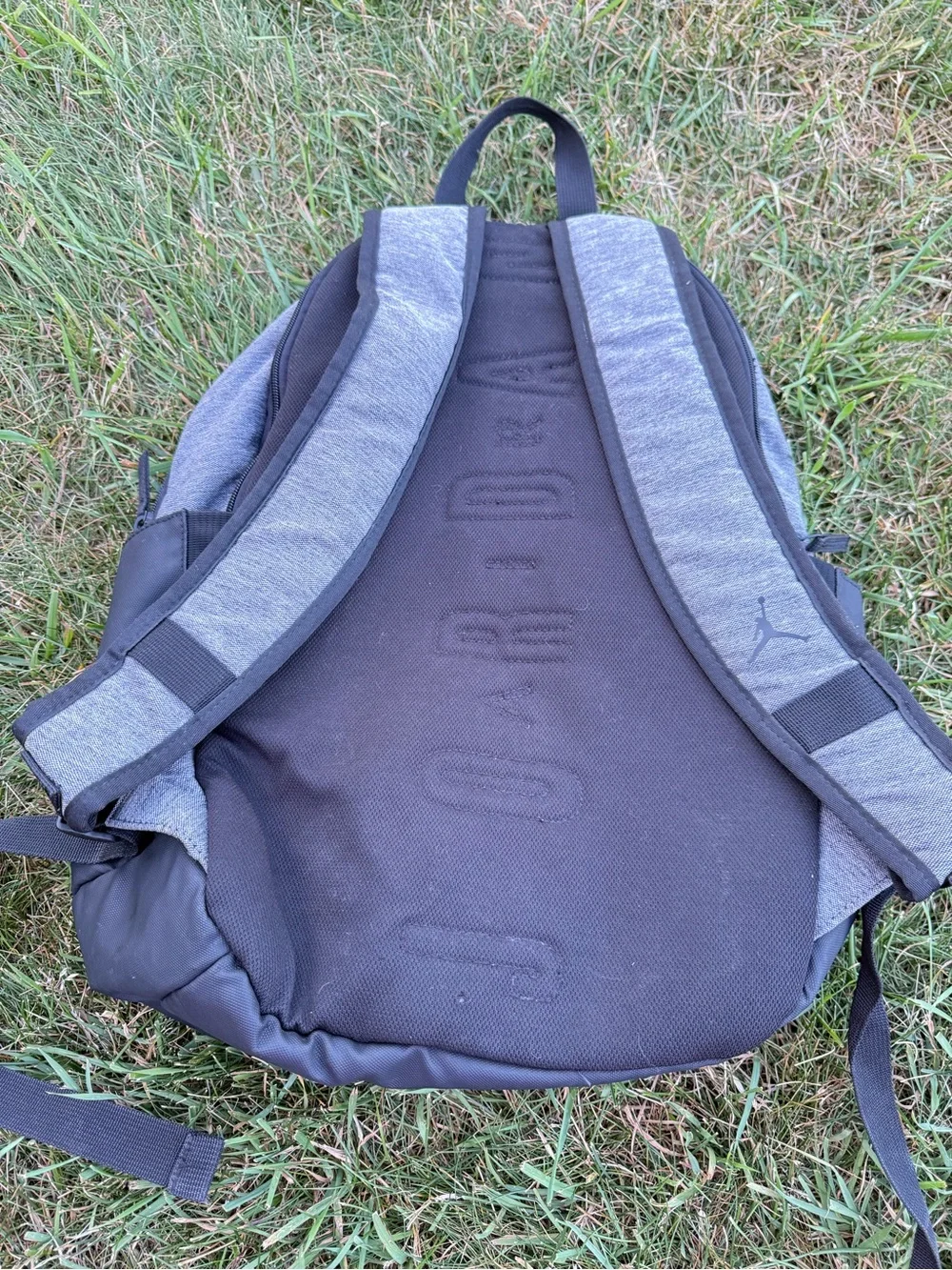 Jordan Men's Grey and Black Everyday Backpack